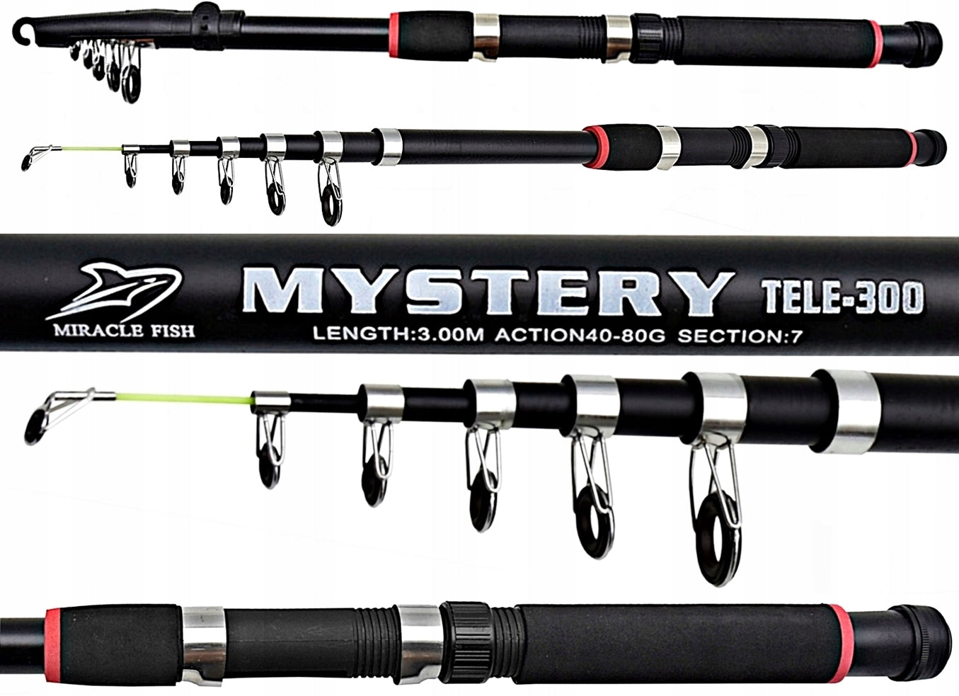 SET 87 - MYSTERY ROD 300 + REEL SH3000 BLUE + AKCESORIA. Manufacturer code Z87