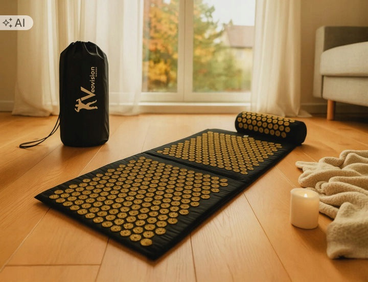 SET ACUPRESSURE MAT PILLOW ACUPRESSURE MASSAGER BACK PAIN STRESS Brand no brand