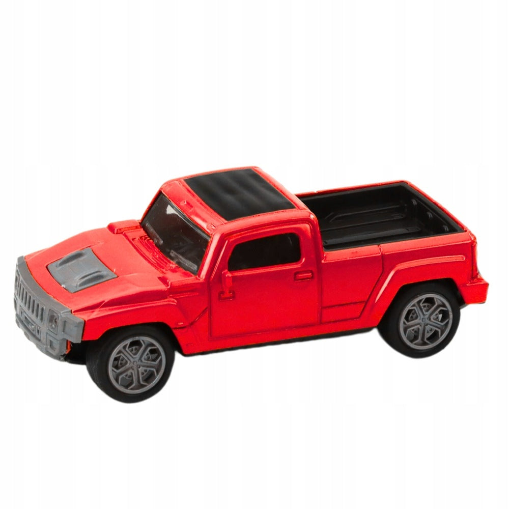 SET CAR METAL RESORAK WITH CARAVAN RED Kid's age 3＋ years