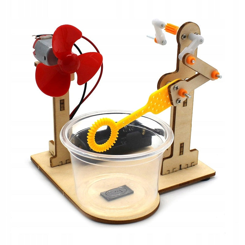 SET DO IT YOURSELF DIY TOY FOR CHILDREN SOAP BUBBLE MACHINE STEM