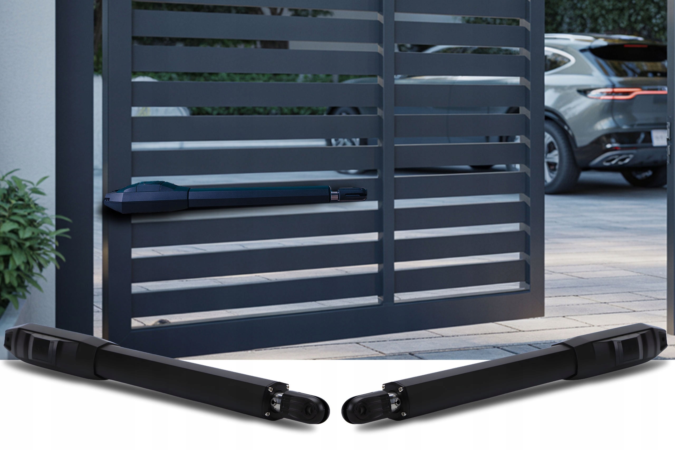 SET DRIVE FOR DOUBLE-LEAF GATE WIFI SUPLA remote controls actuators 8 m 200 KG Drive type for swing gates