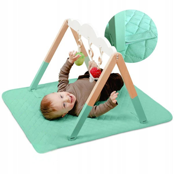 SET EDUCATIONAL GYMNASTIC STAND FOR CHILDREN BABIES BABY GYM WITH MAT