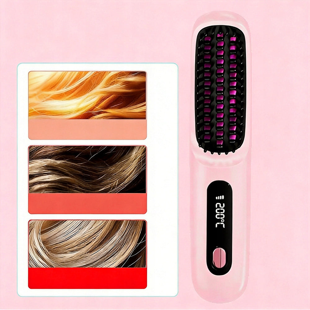 SET ELECTRIC HAIR STRAIGHTENER LIGHT BRUSH STRAIGHTENING GIFT Manufacturer code S7