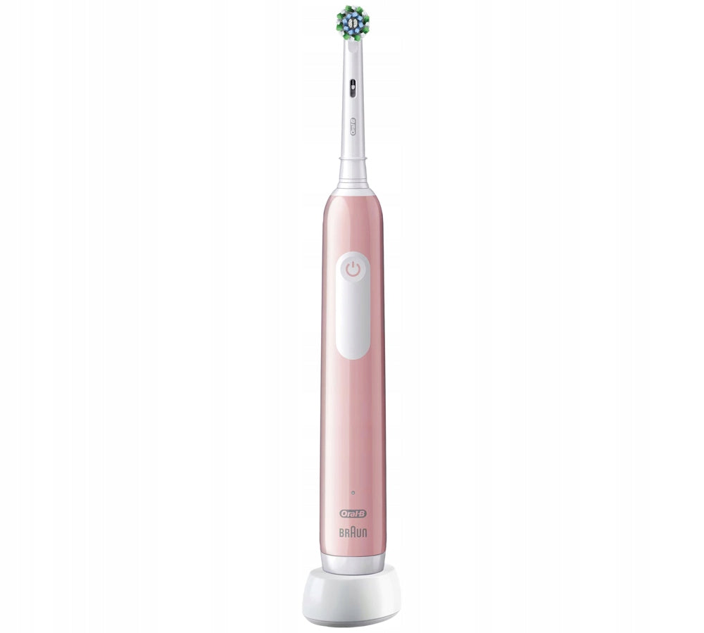 SET ELECTRIC TOOTHBRUSH ORAL-B PRO 1 PINK 3 MODES + CASE Batteries included yes