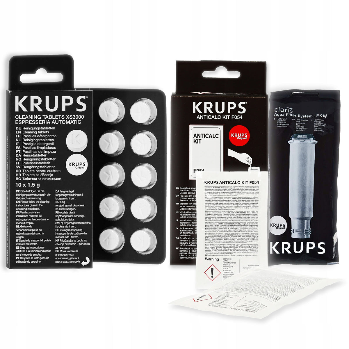 SET FILTER + TABLETS + DESCALER KRUPS
