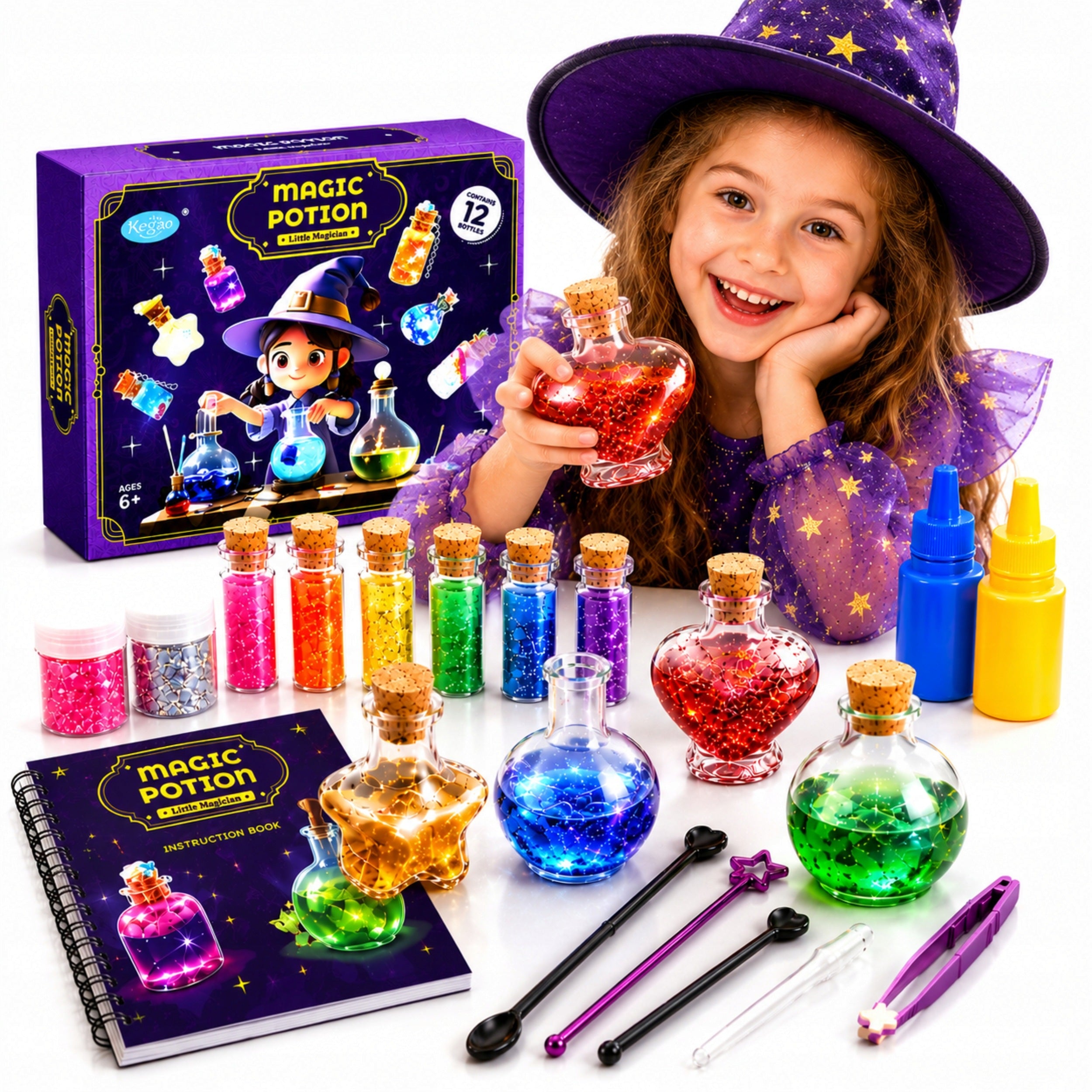 SET FOR CREATING MAGICAL POTIONS FOR CHILDREN Magic elixirs
