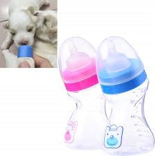 SET FOR FEEDING PUPPIES AND KITTENS – BOTTLE + TOOTHBRUSH