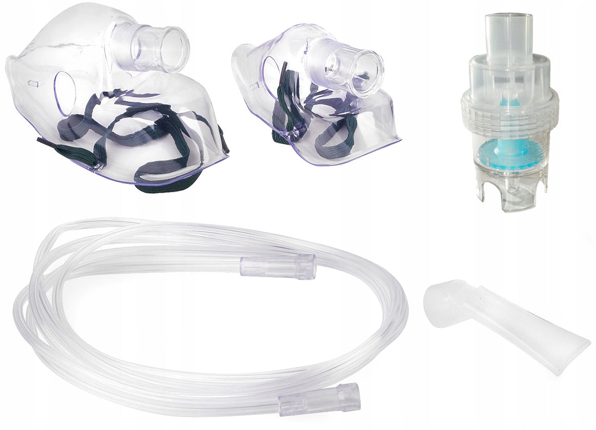 SET FOR INHALER 2 x MASK NEBULIZER HOSE