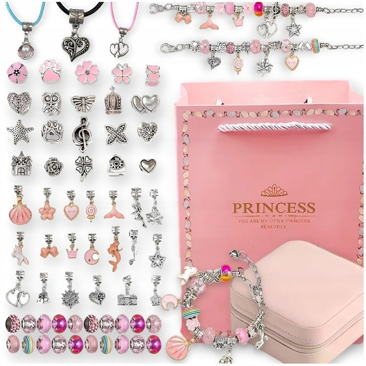 SET FOR MAKING JEWELRY BRACELETS NECKLACES BOX GIFT