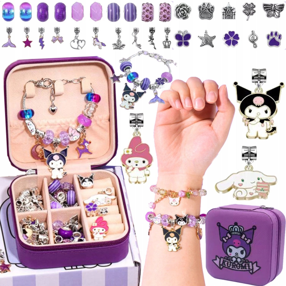 SET FOR MAKING KUROMI BRACELETS NECKLACES GIFT PENDANT BEAD