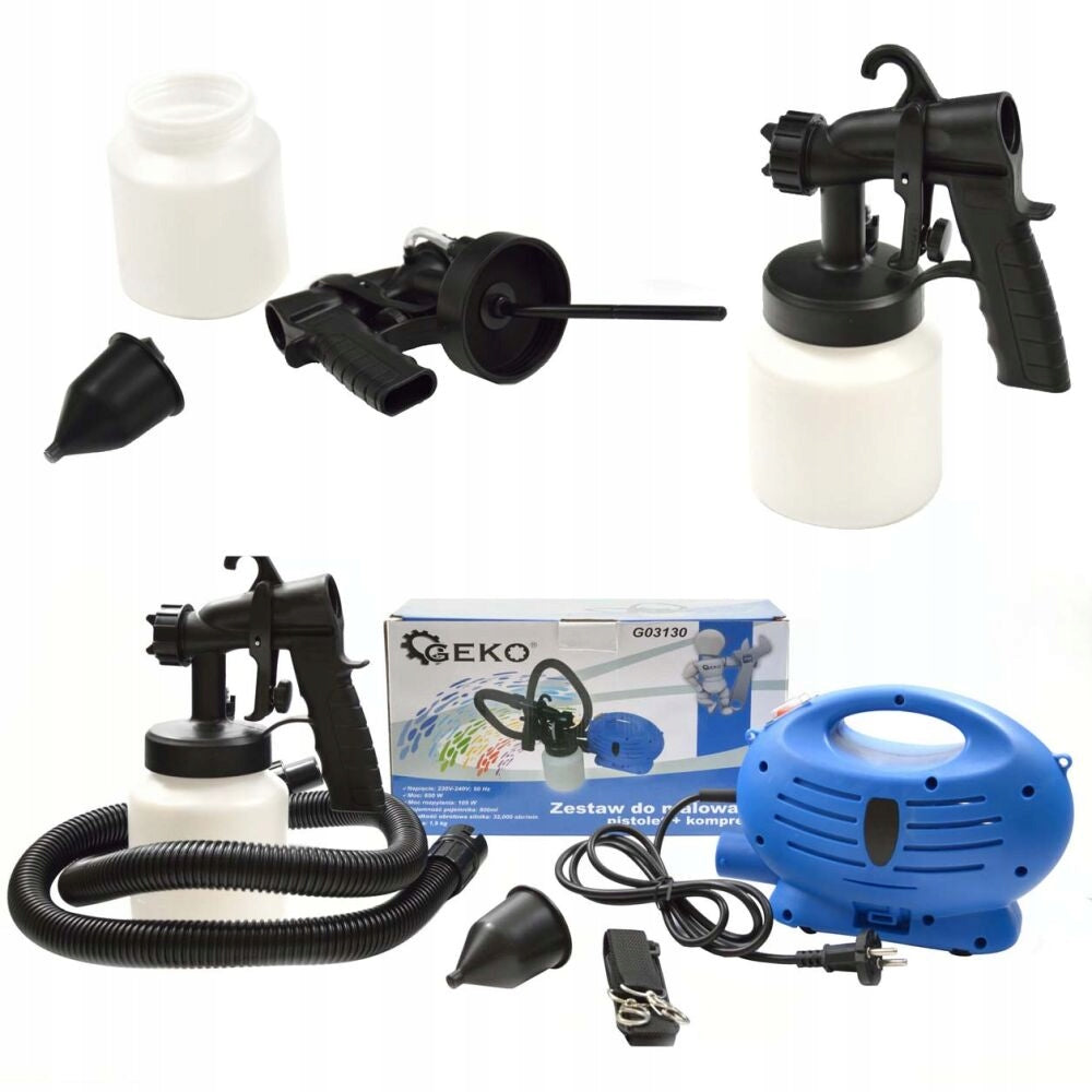 SET FOR PAINTING GUN + ELECTRIC COMPRESSOR