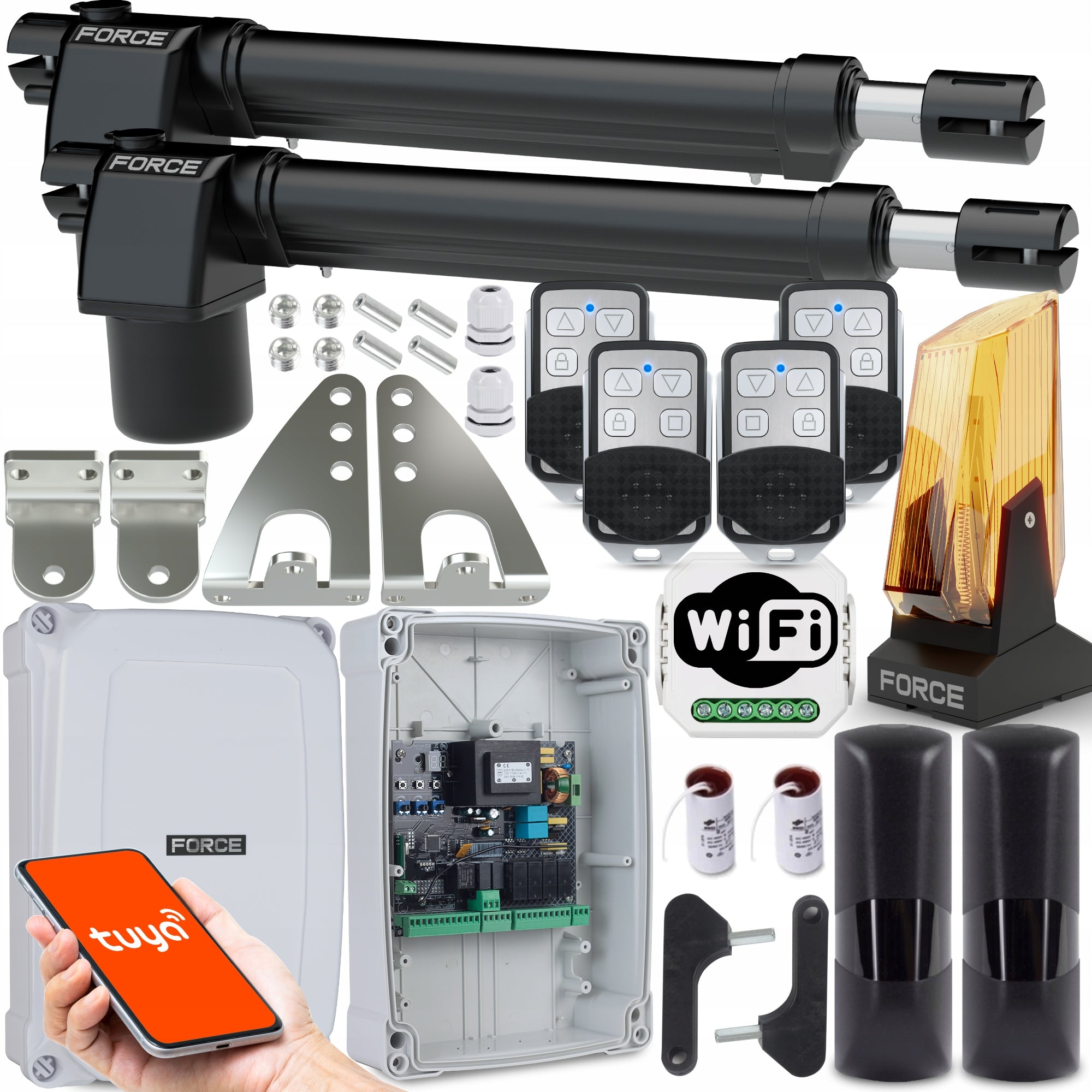 SET FOR SWING GATE FORCE GT400LS UP TO 8 M 400 KG WIFI CONTROL