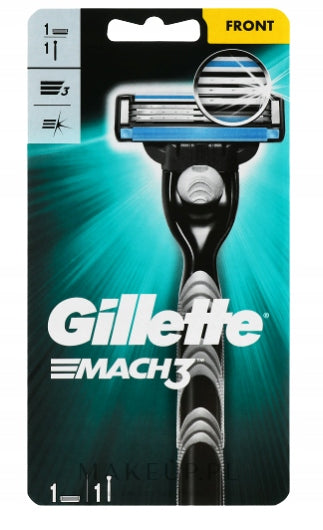SET GILLETTE GIFT MEN'S + COSMETIC BAG MACHINE WATER FOAM 4IN1 Brand Gillette