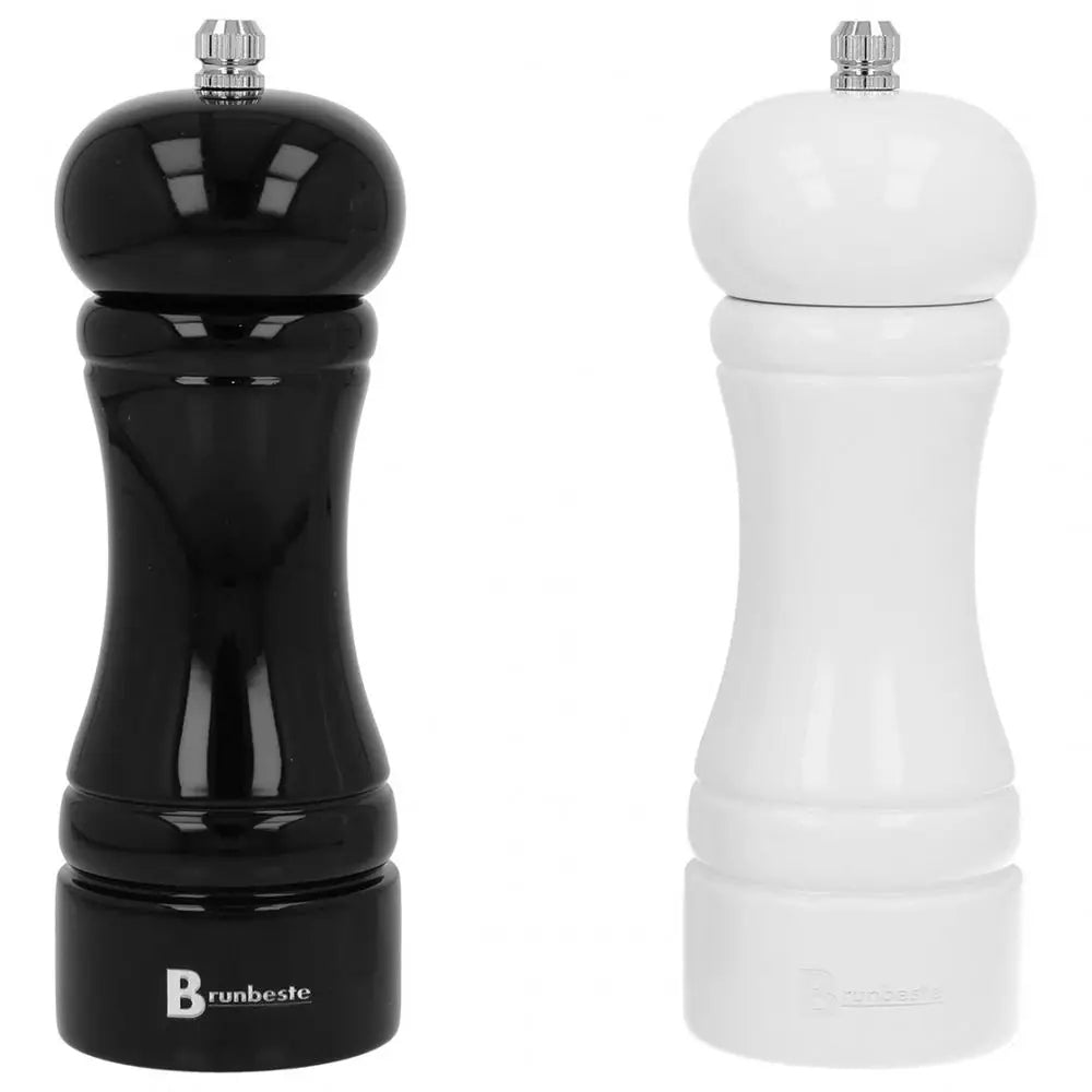 SET GRINDER SALT PEPPER HAND DREW SALT PEPPER SPICES ADJUSTMENT