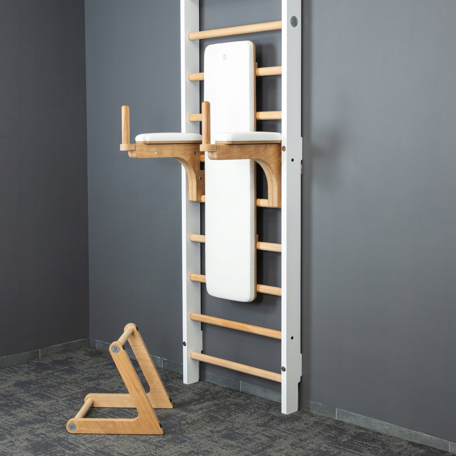 SET Gymnastic ladder PREMIUM ONMAX NORD 230cm + LUXO STATION white Manufacturer code ZNiLU-W
