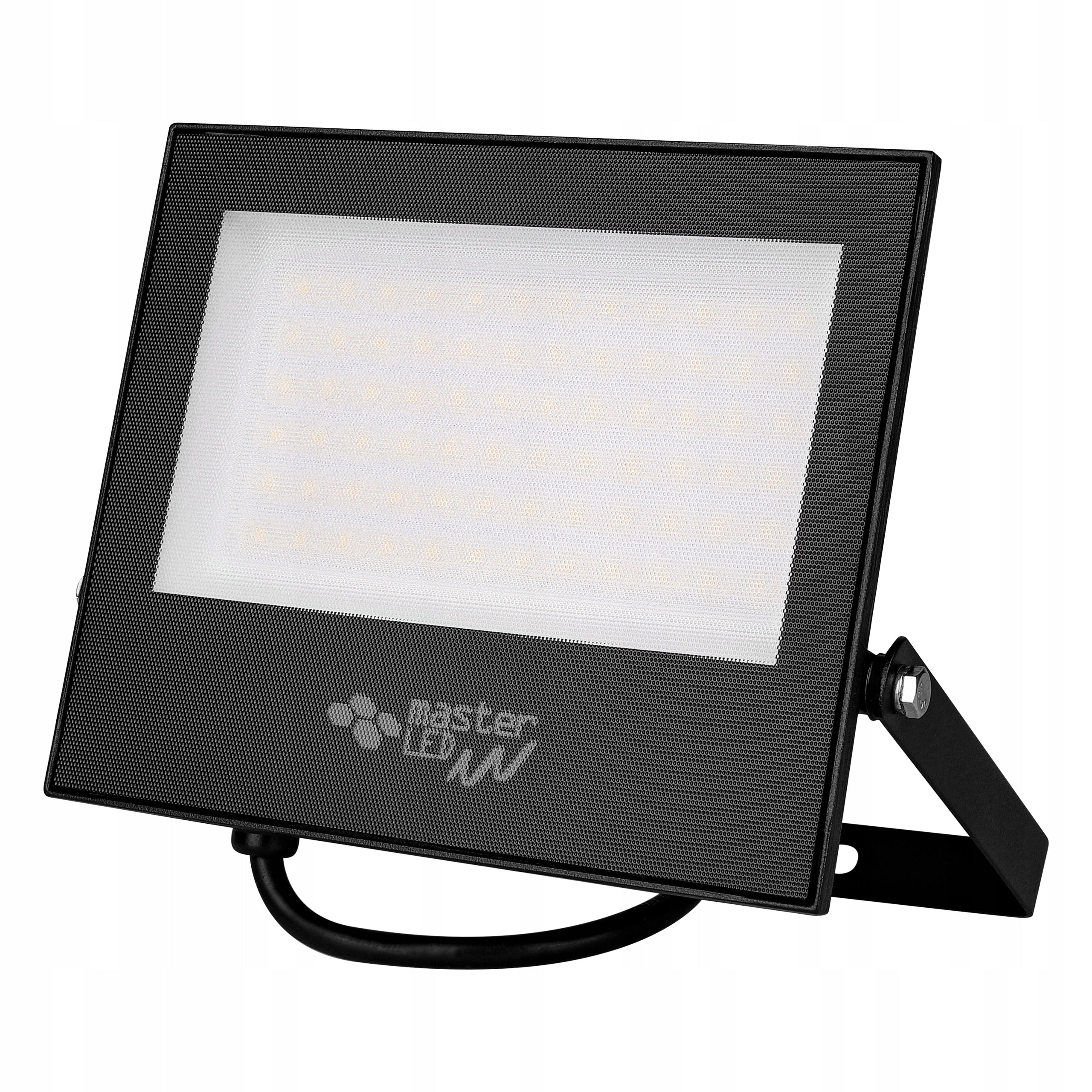 SET HALOGEN floodlight 3x 50W 4500K LED LAMP TRIPOD construction plug Brand Masterled