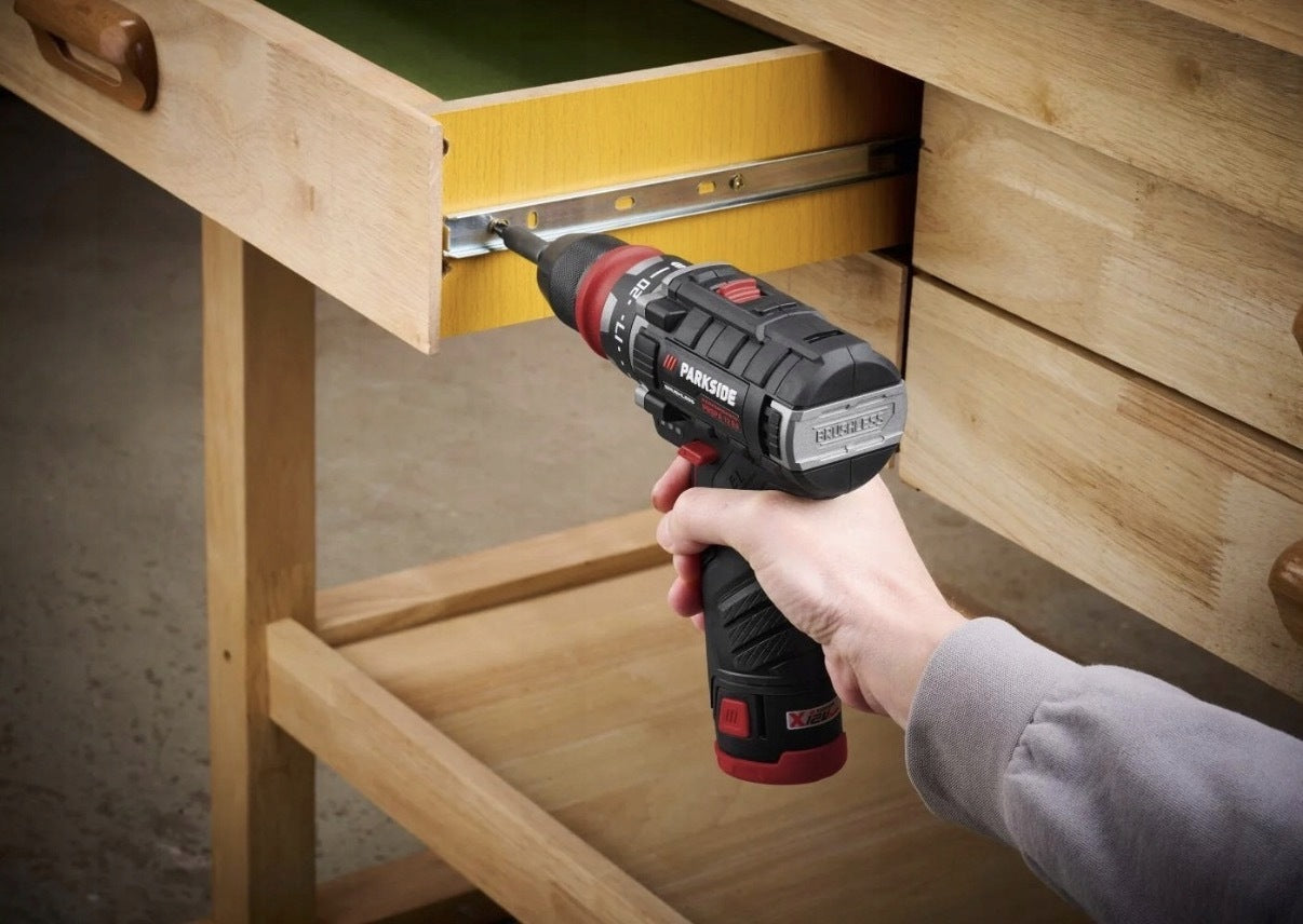 SET IMPACT WRENCH PDSSAP 12 B1 PARKSIDE+DRILL SCREWDRIVER 12V PBSPA Brand Parkside