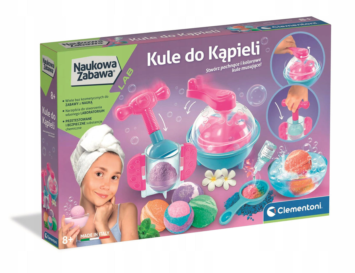 SET LABORATORY FRAGRANT BATH BALLS LEARNING FUN 8 CLEMENTONI Manufacturer code 5906436284609