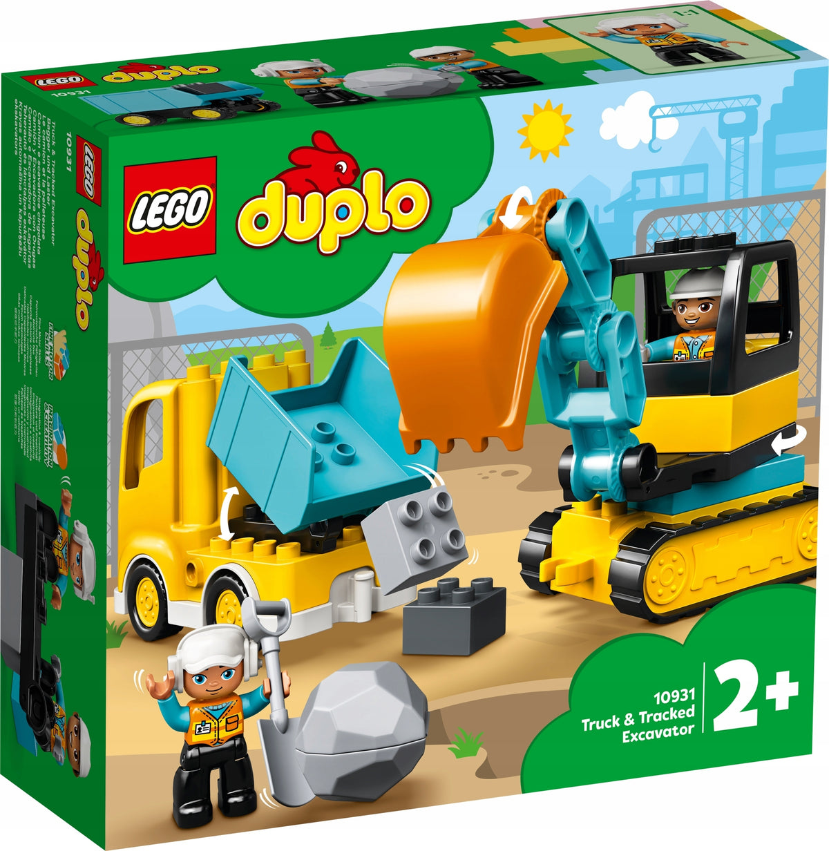 SET LEGO DUPLO TRUCK AND EXCAVATOR 10931 BLOCKS GIFT FOR A CHILD