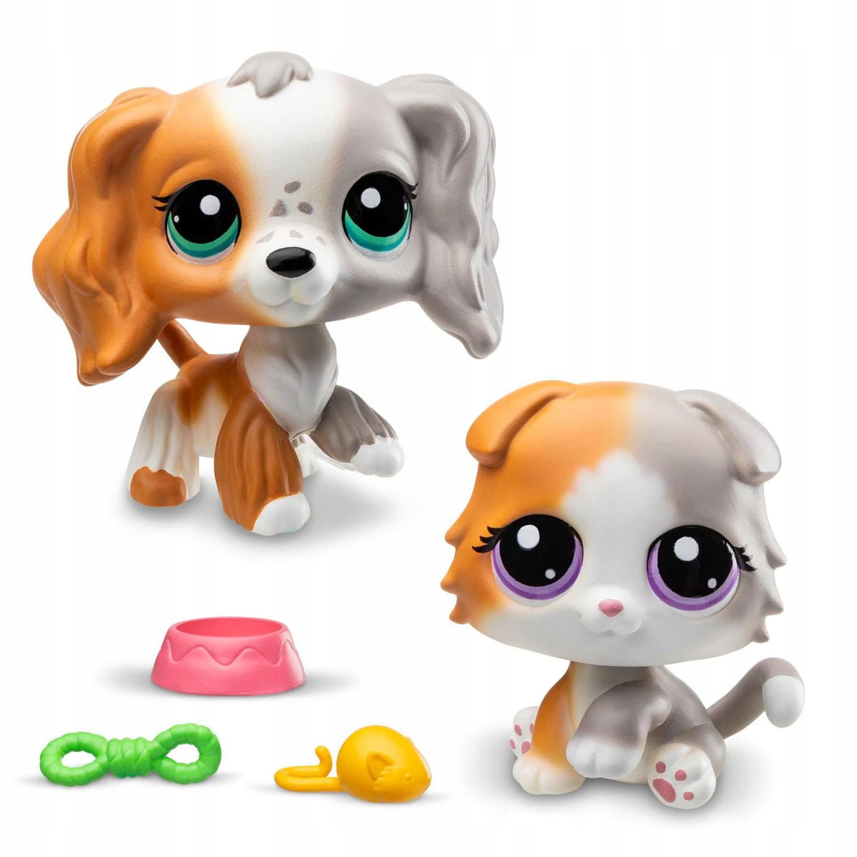 SET LITLEST PET SHOP LOOKALIKES 2 FIGURES AND ACCESSORIES SERIES 3 #152 #153 Packaging status original