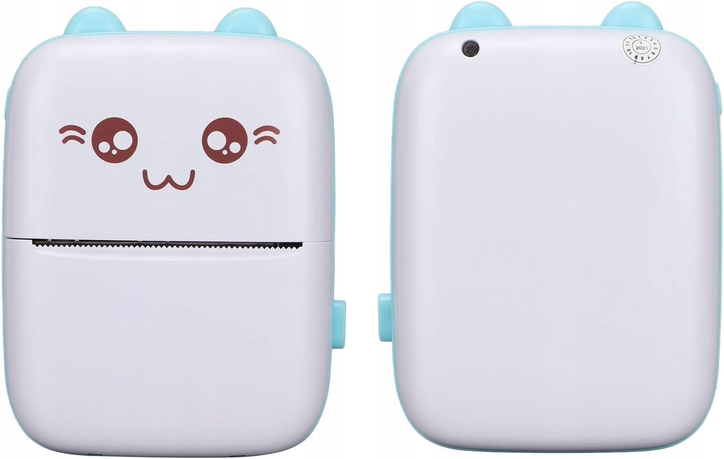 SET MINI PRINTER PRINT BLUE KITTY C9 THERMAL PHOTOS FOR CHILDREN Manufacturer code MINI DRUKARKA DRUKUŚ C9 Frizlo