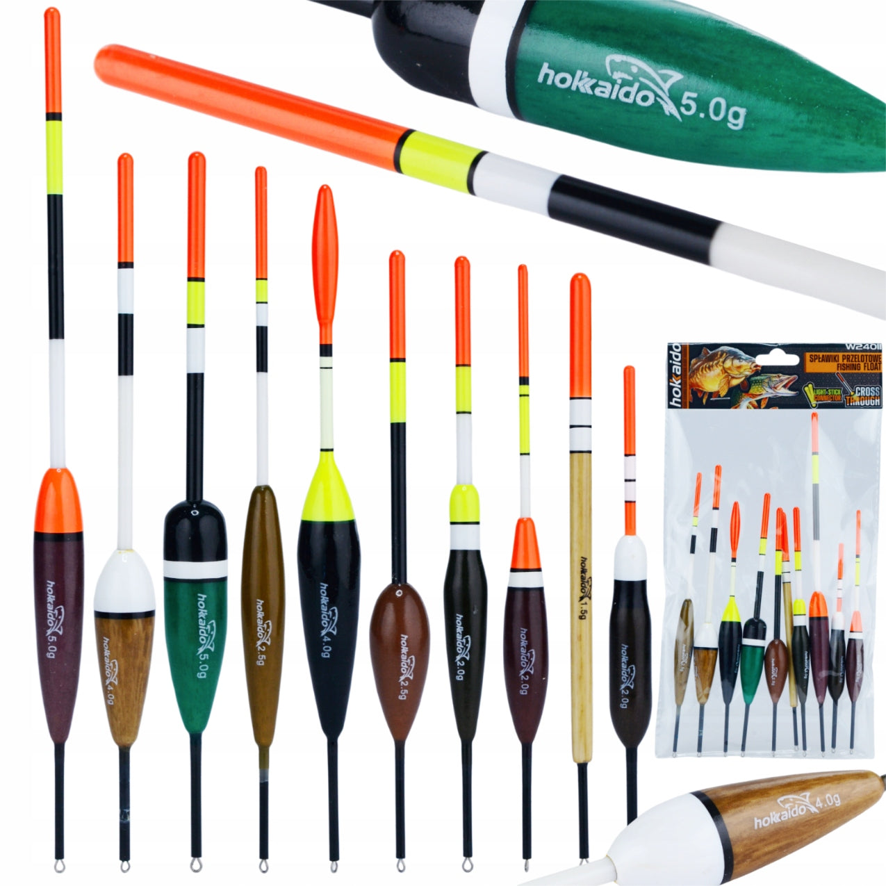 SET OF 10 HIGH QUALITY THROUGH BALSA FLOATS HOKKAIDO PROMO