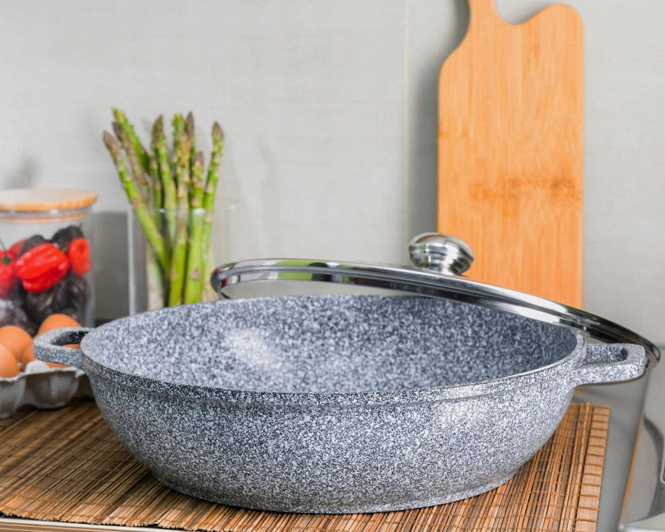 SET OF 2 WOK POTS WITH MARBLE COATING 28 / 32 EAN (GTIN) 5903784086091