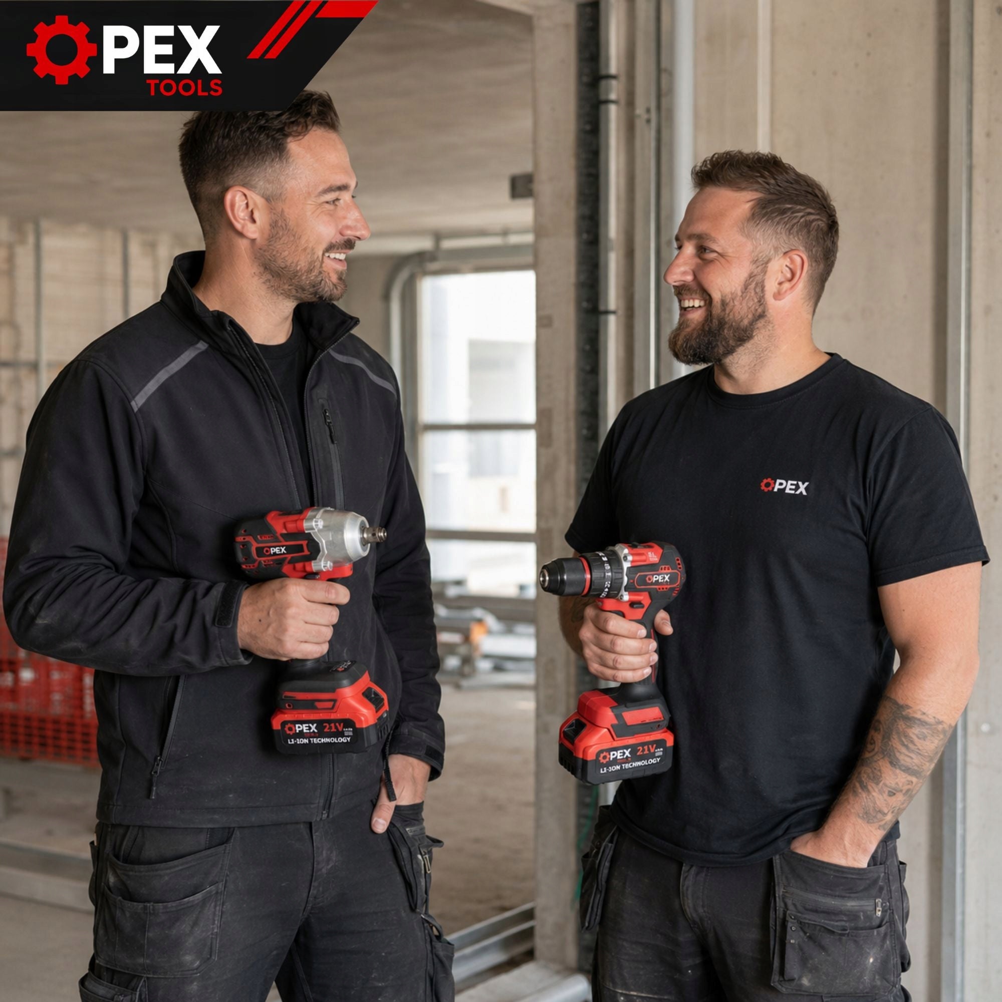 SET OF 2IN1 DRILL-DRIVER + IMPACT WRENCH BATTERY 2xAKU 21V 3Ah Brand OPEX TOOLS