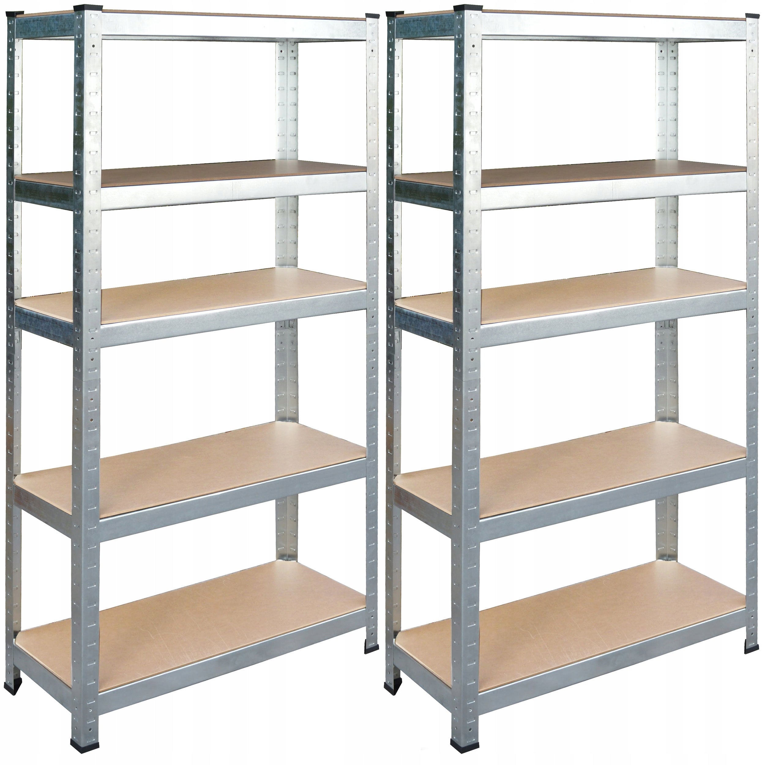 SET OF 2X STORAGE RACK 2in1 METAL 150x75x30cm HUMBERG