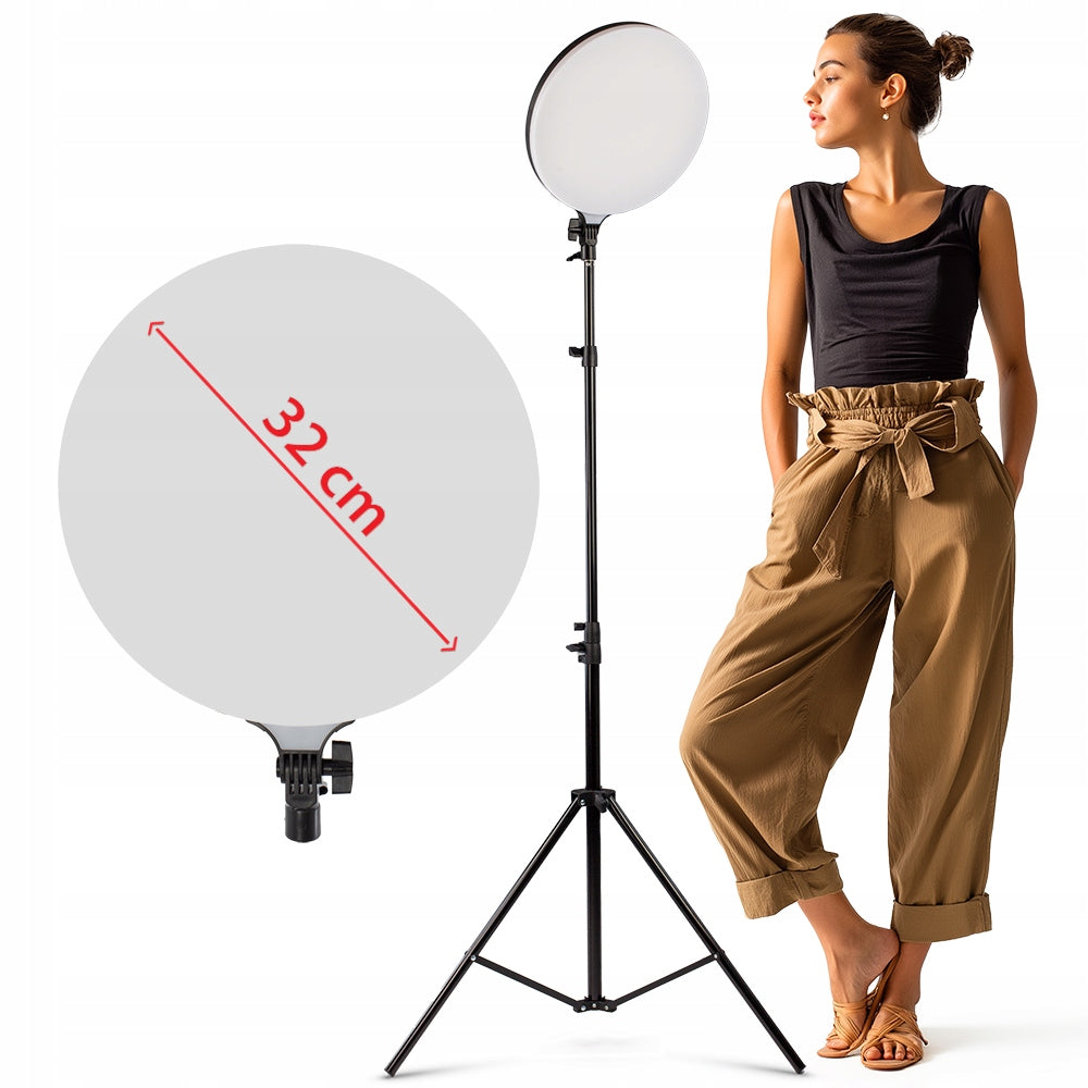 SET OF 2x ENSO 330 COSMETIC PANEL LAMP + TRIPODS Brand CineGEN