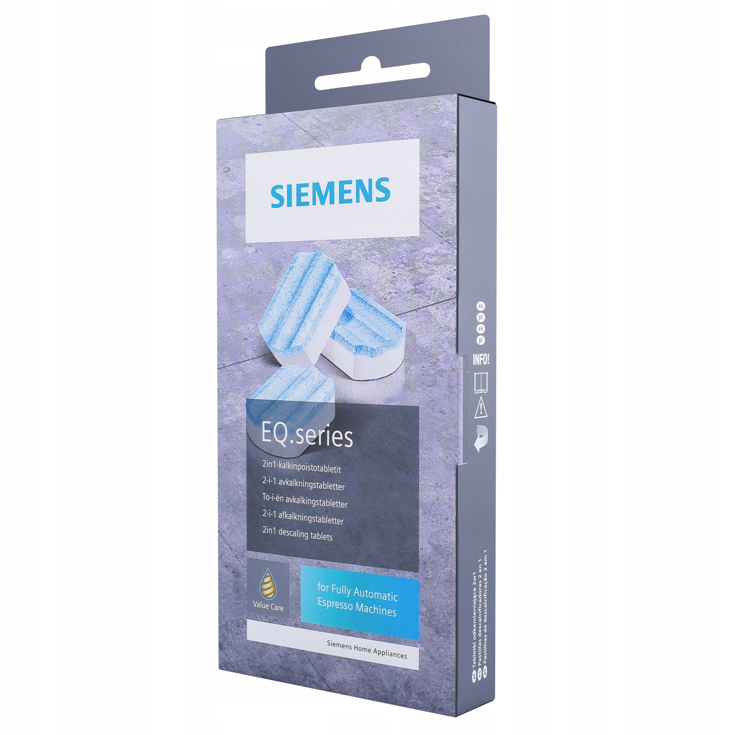 SET OF 2x3 pcs descaler in tablets Siemens Bosch EQ Series TZ80002B Additional features none