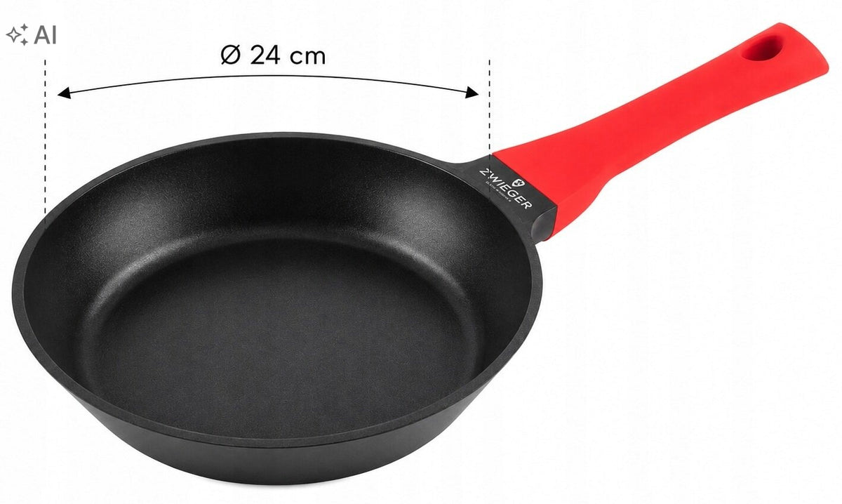 SET OF 3 PANS ZWIEGER OBSIDIAN 20CM, 24CM, 28CM Customs tariff code 73239100