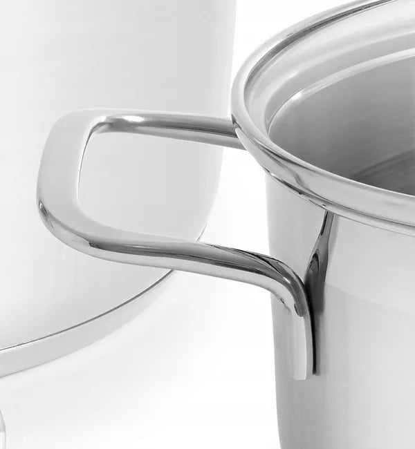 SET OF 4 POTS GERLACH INDUCTION GAS BRAVA STAINLESS STEEL 4 LIDS Material stainless steel