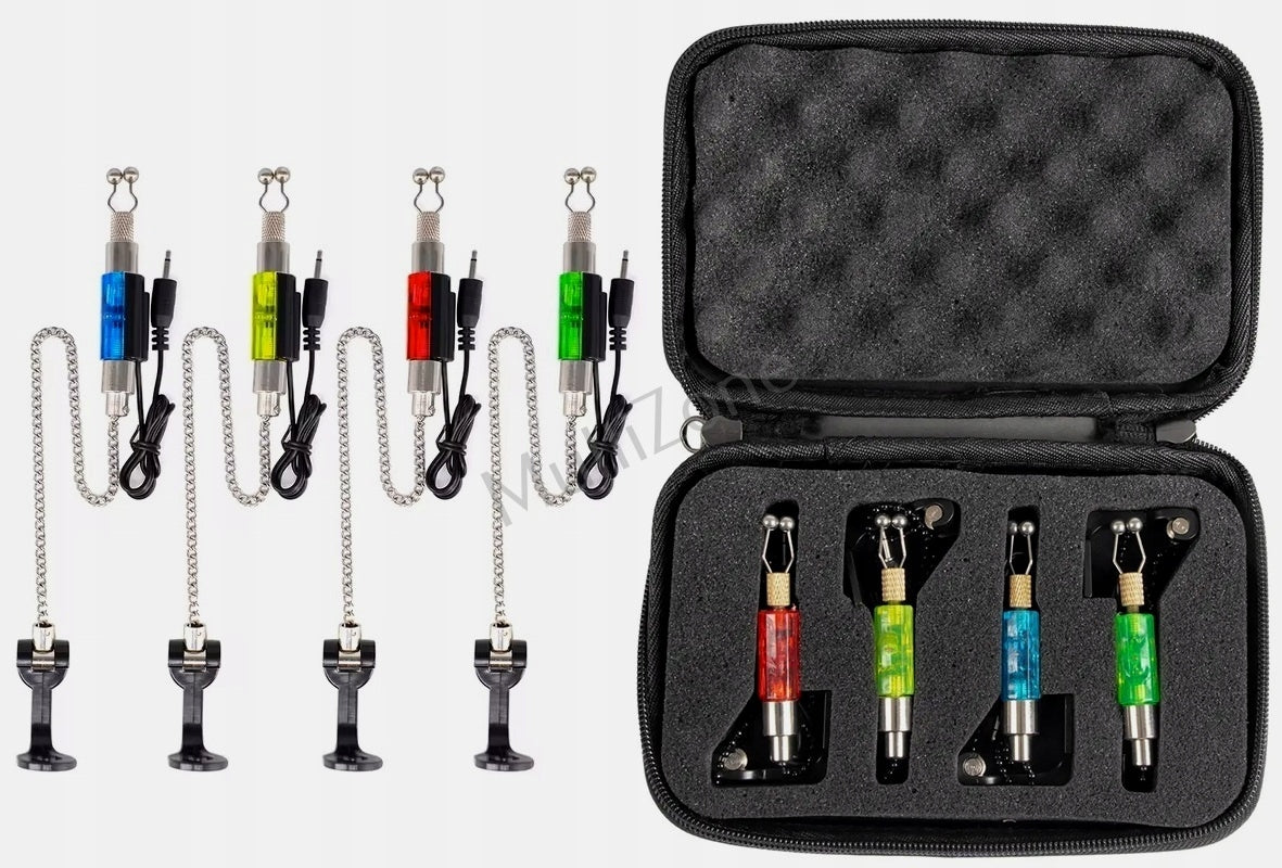 SET OF 4x HANGERS SWINGERS ELECTRONIC BEACON LED + SUITCASE