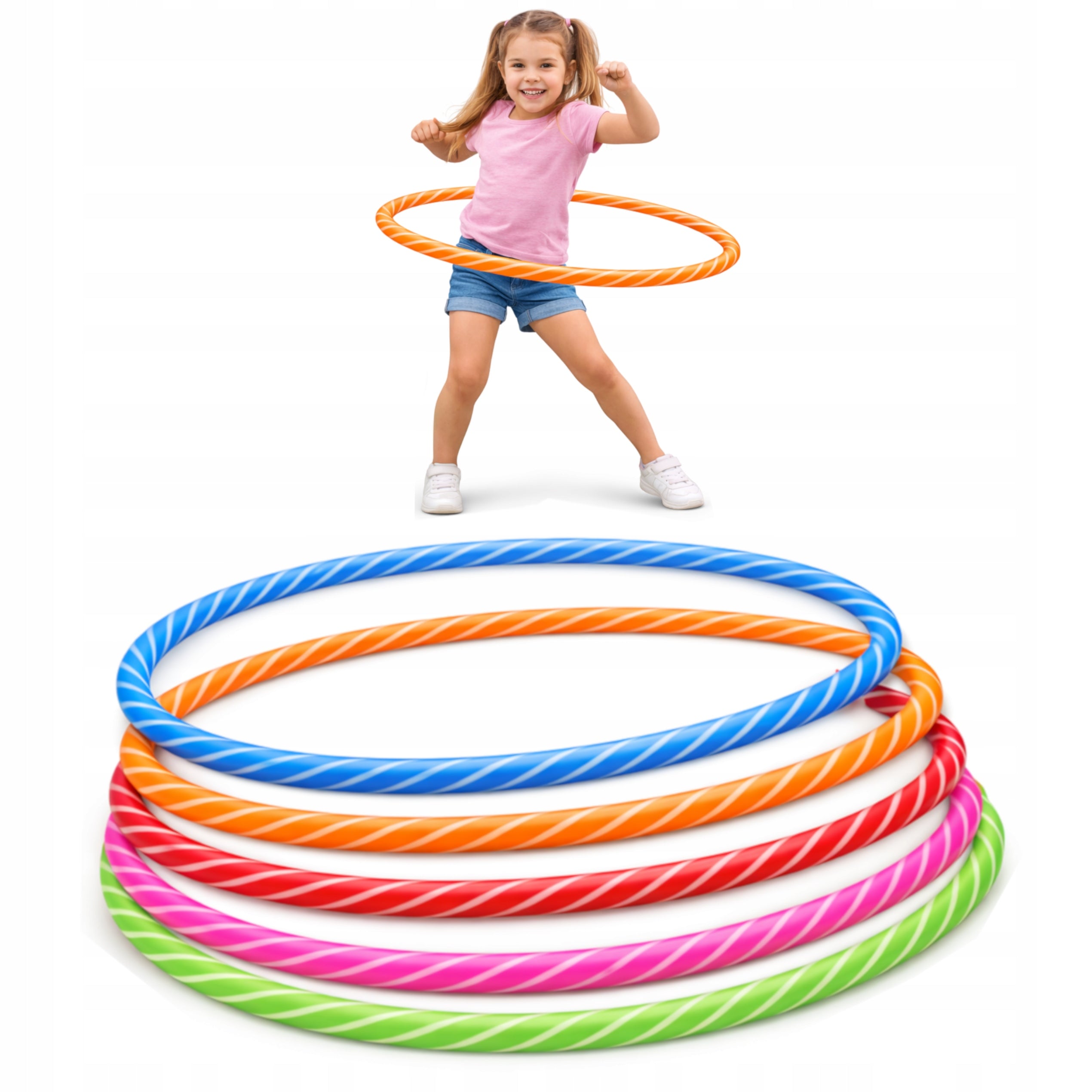 SET OF 5x Hula Hop 50 cm For Children| For School and Kindergarten | Gymnastics