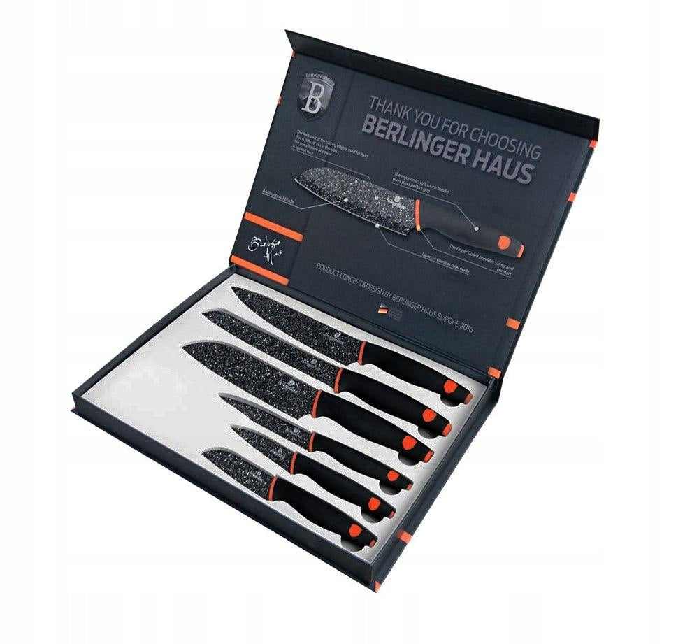 SET OF 6 KITCHEN KNIVES BERLINGER HAUS BH-2111 Brand Berlinger Haus