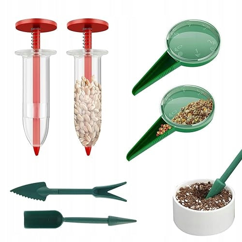 SET OF 6 SEED DISPENSERS 10 X 3 CM SEED DISPENSER FOR SOWING SET