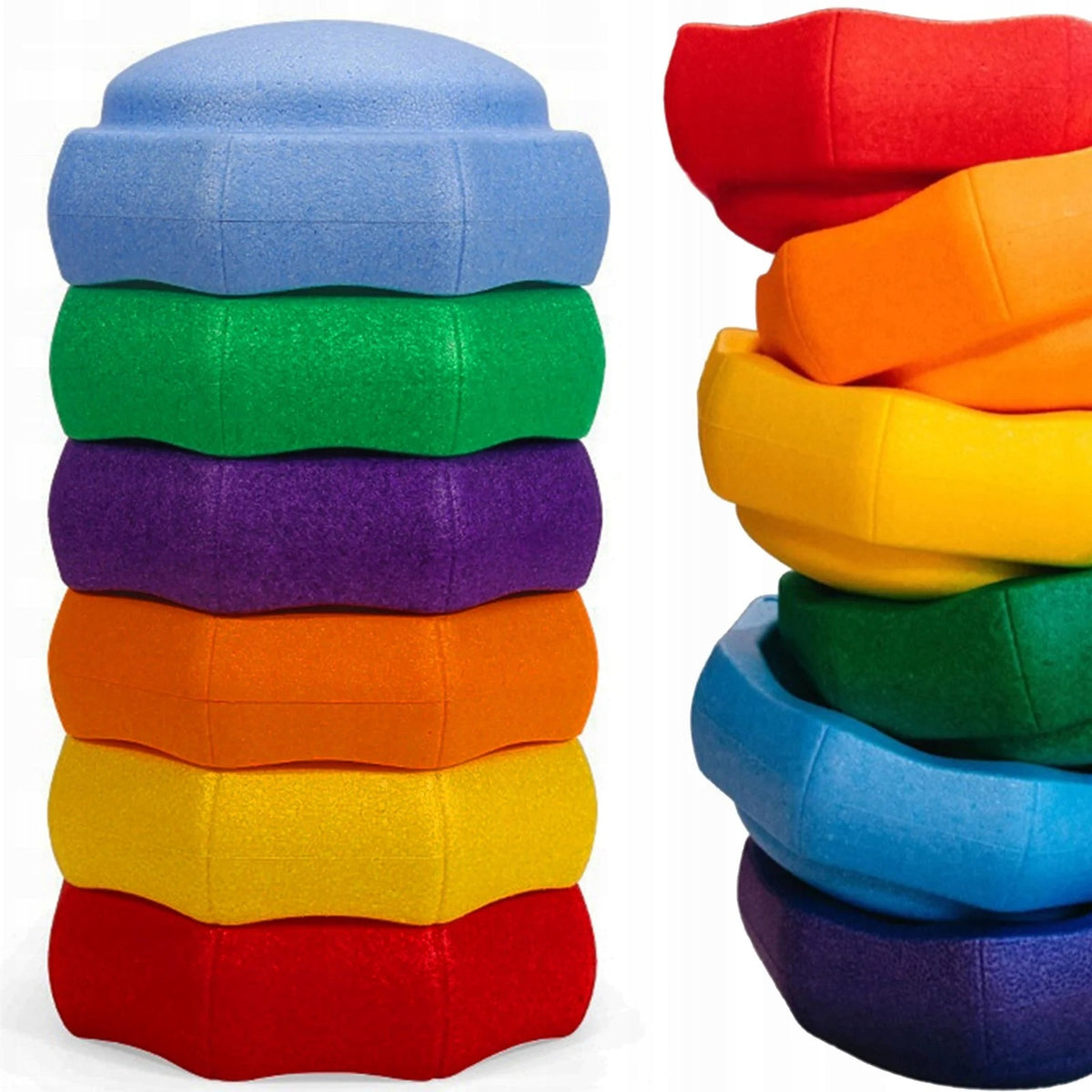 SET OF 6 SENSORY STONE DISCS FOR TOYS MOVEMENT LEARNING BALANCE
