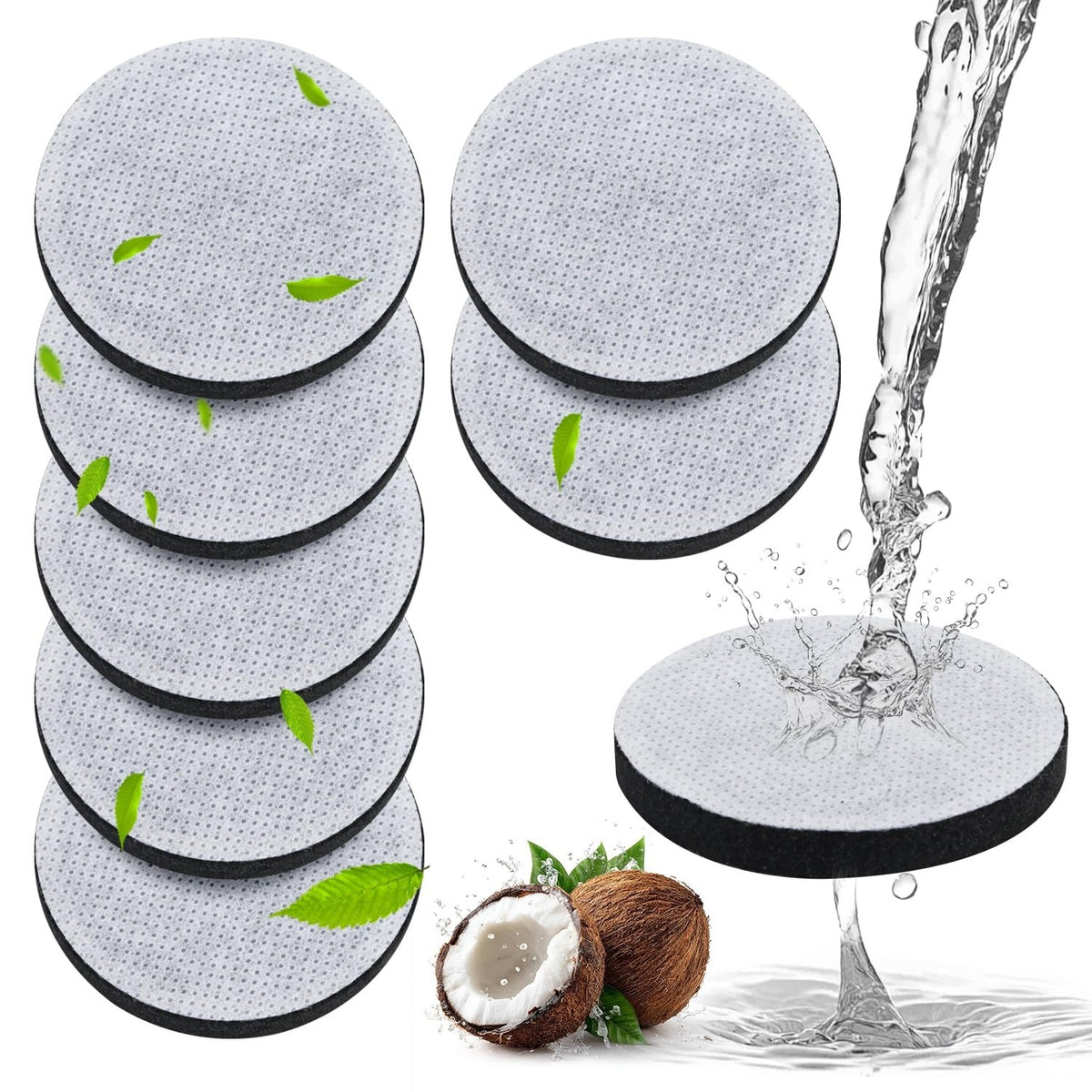 SET OF 8 MICRODISC WATER FILTERS FOR BOTTLES BRITA FILL GO FILTER