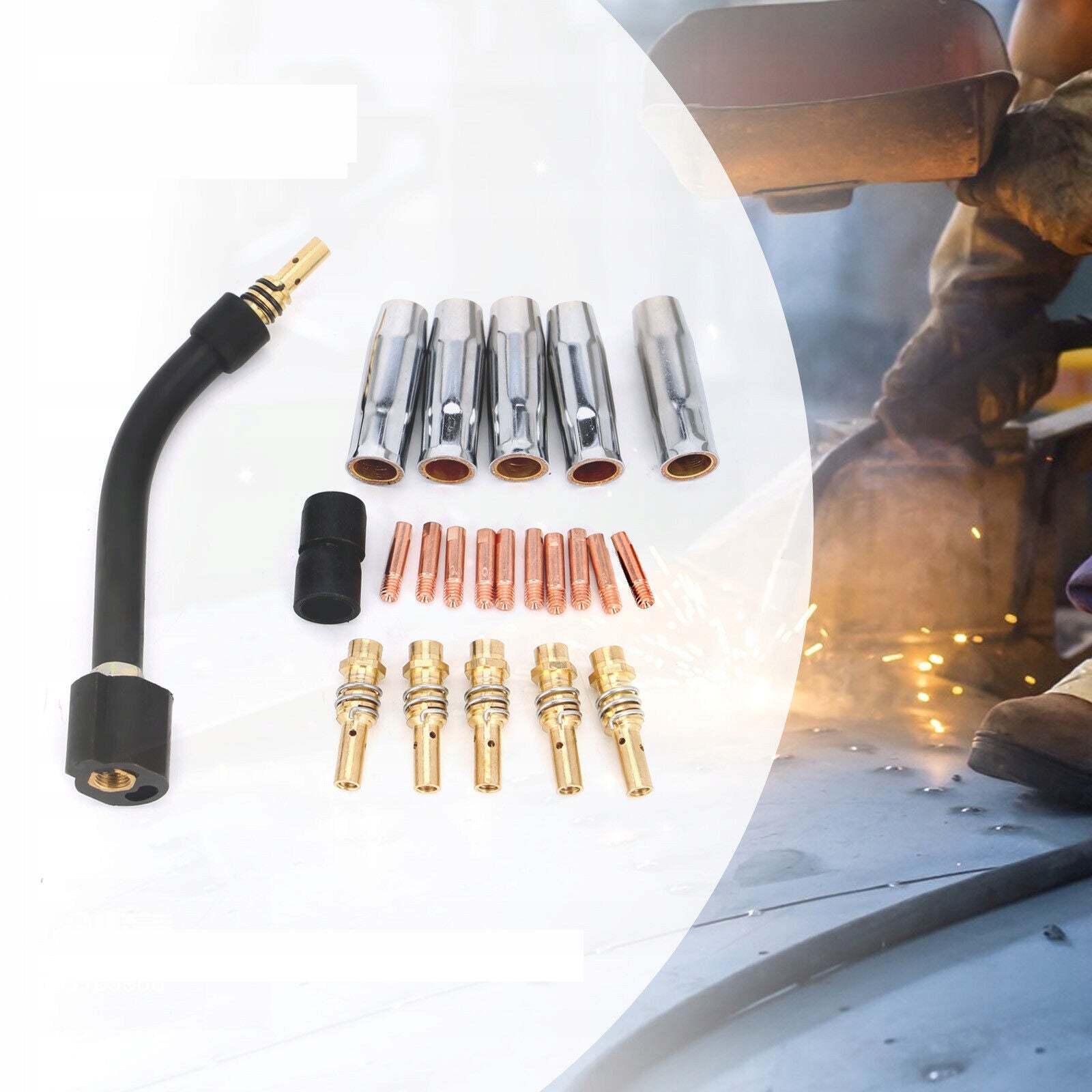 SET OF ACCESSORIES FOR MIGOMATE HOLDER MAG MB15 TW15 NOZZLE SHELL CONNECTOR Brand no brand