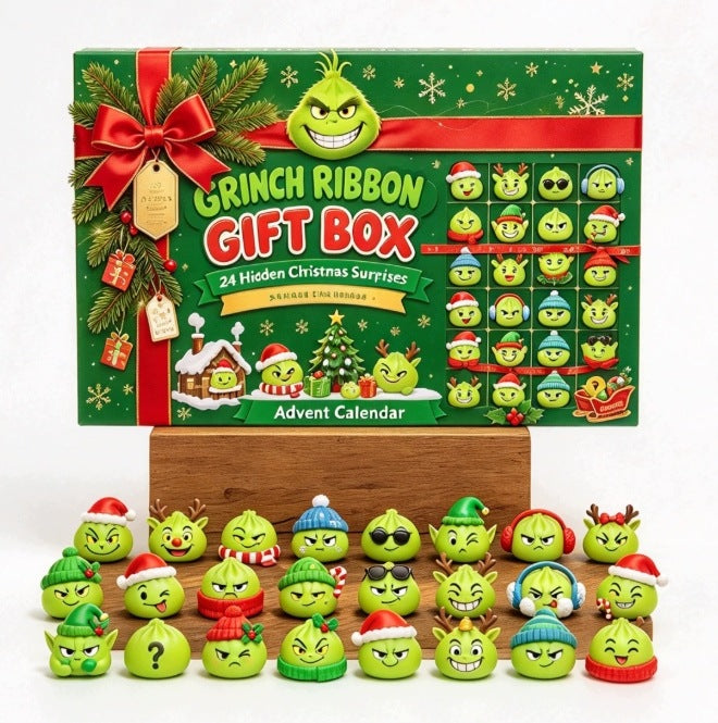SET OF ANTISTRESS SQUISHY TOY ADVENT CALENDAR FOR CHILDREN'S DAY GIFT