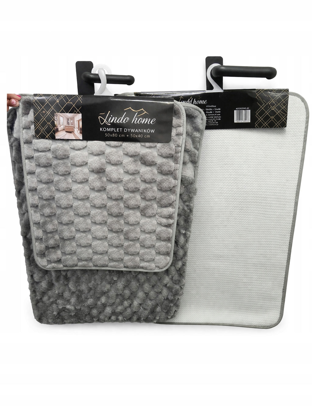 SET OF BATHROOM RUGS 50X40 CM+50X80 CM SOFT NON-SLIP Manufacturer code AST232454