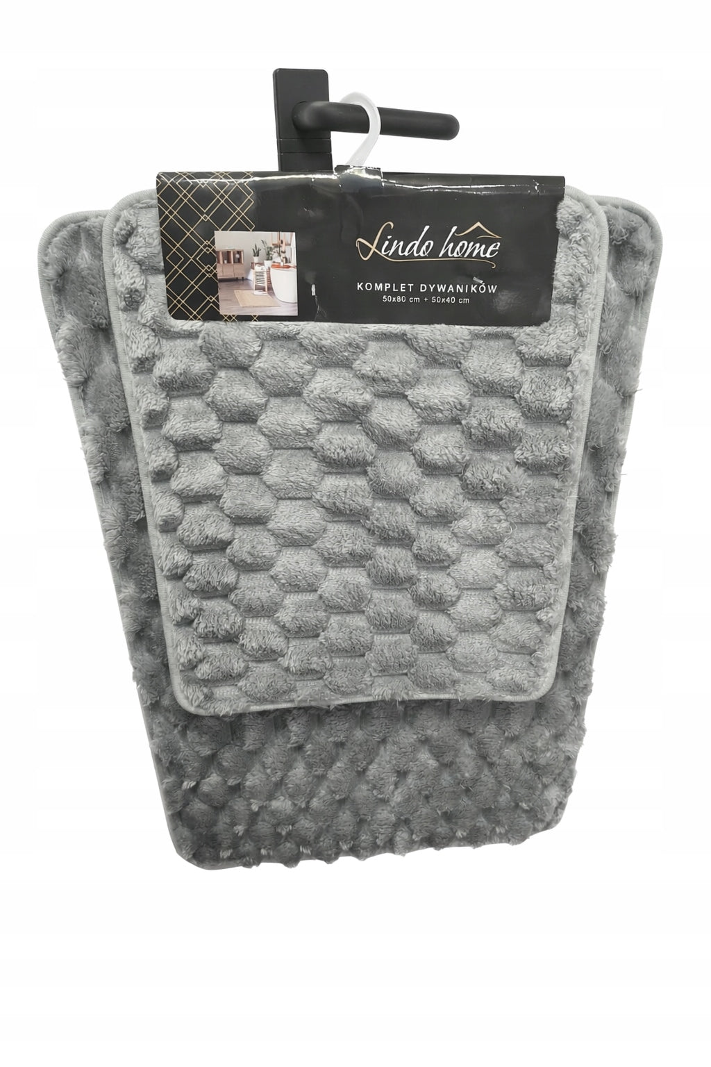 SET OF BATHROOM RUGS 50X40 CM+50X80 CM SOFT NON-SLIP