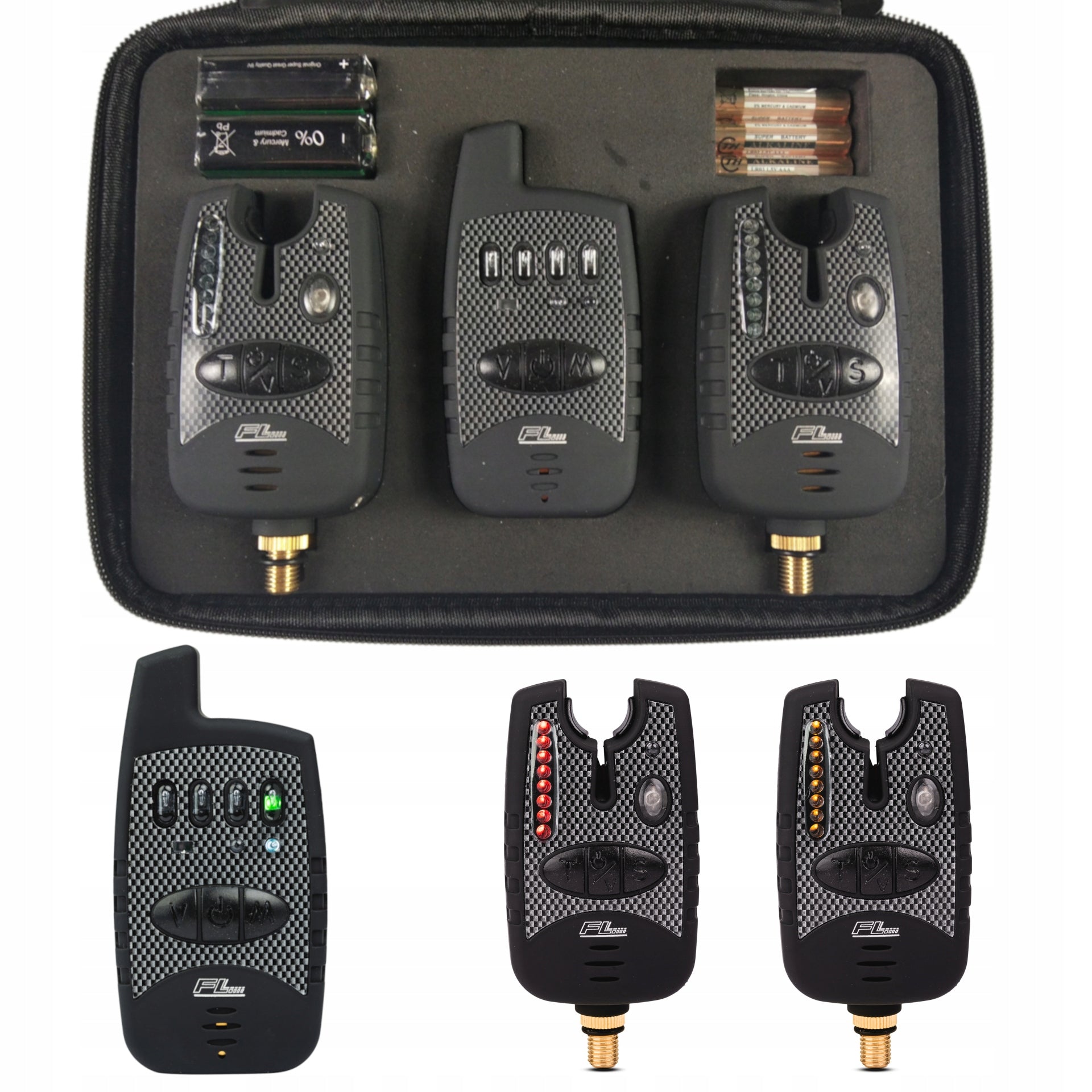 SET OF BEACONS WITH CONTROL PANEL 2+1 LED LINE FL