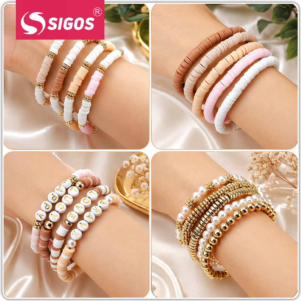 SET OF BEADS FOR MAKING BRACELETS JEWELRY BEADS 2340 EL Packaging status original
