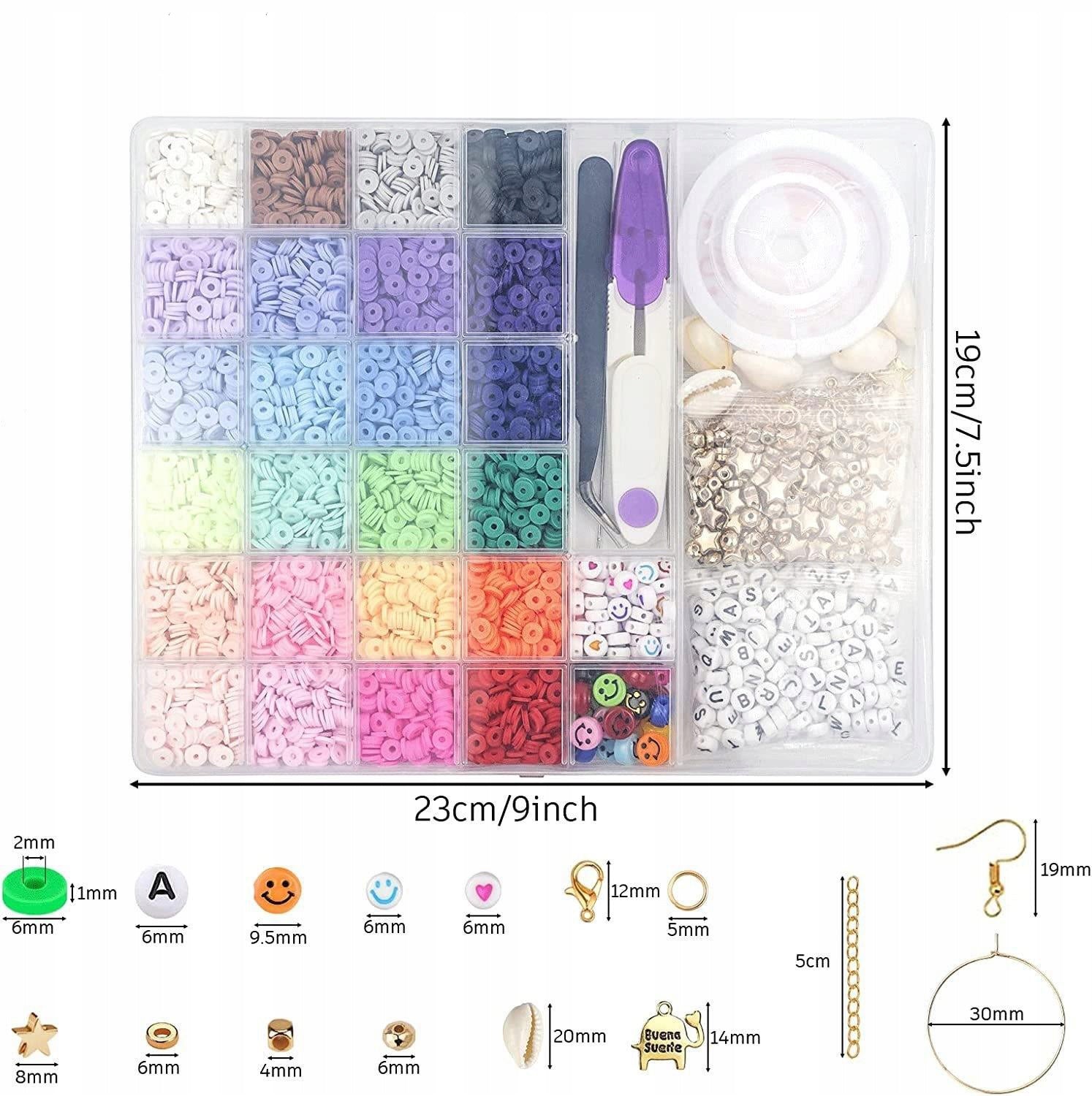 SET OF BEADS FOR MAKING BRACELETS JEWELRY BEADS LETTERS 6000 EL Packaging status original