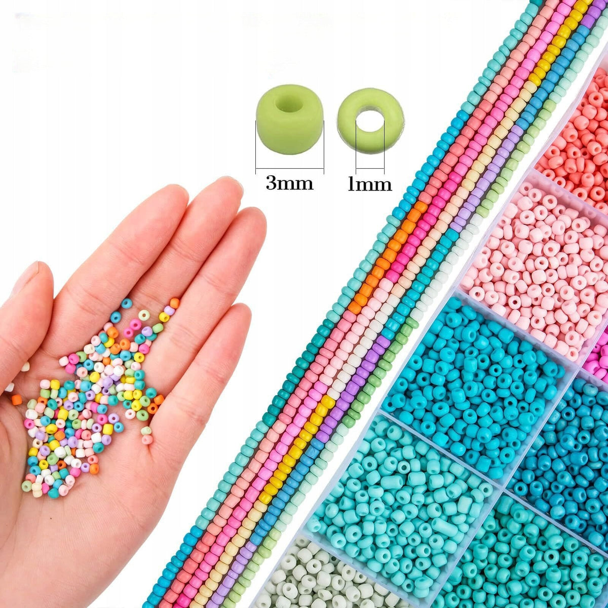 SET OF BEADS FOR MAKING BRACELETS LETTERS Glass Bead CREATING GIFT 12000EL Manufacturer code al26051305