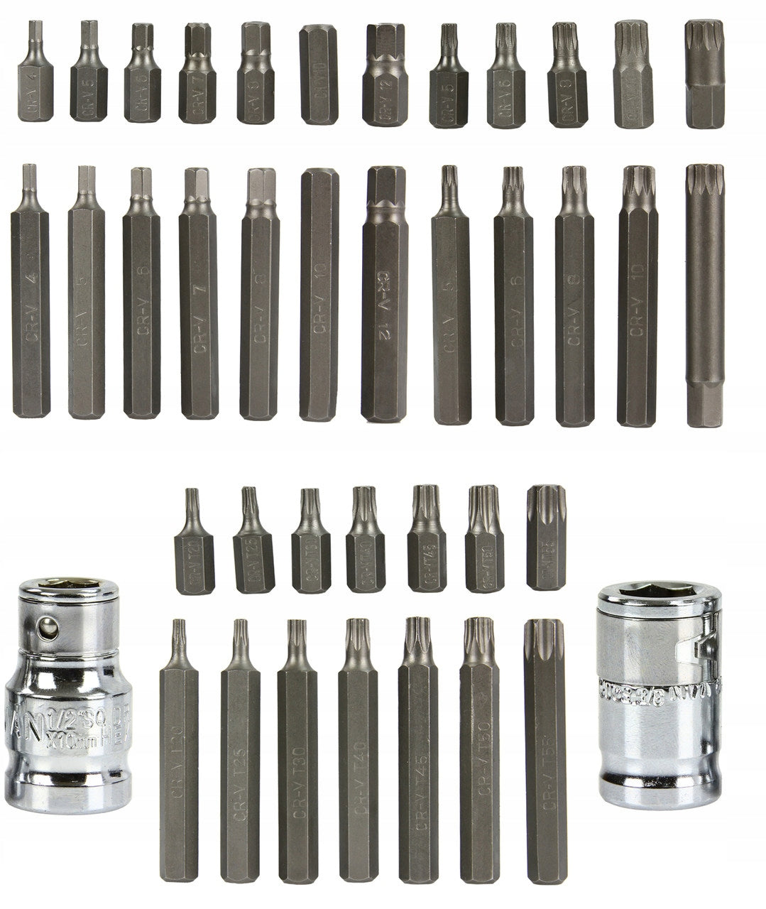 SET OF BITS KEYS IMBUS TORX SPLINE 40 PIECES CASSETTE METAL HARD M66410 Manufacturer code M66410