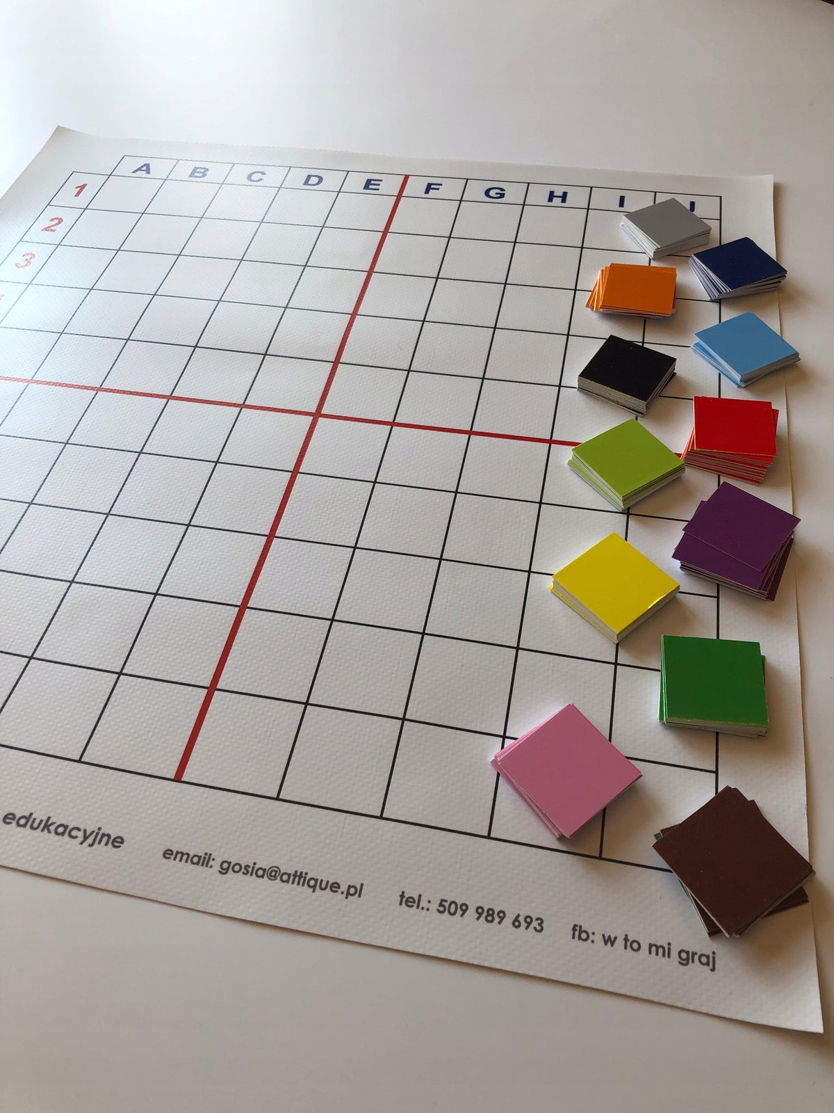 SET OF CARTONS FOR CODING 240pcs COLORS 3x3cm EAN (GTIN) 5903858110554