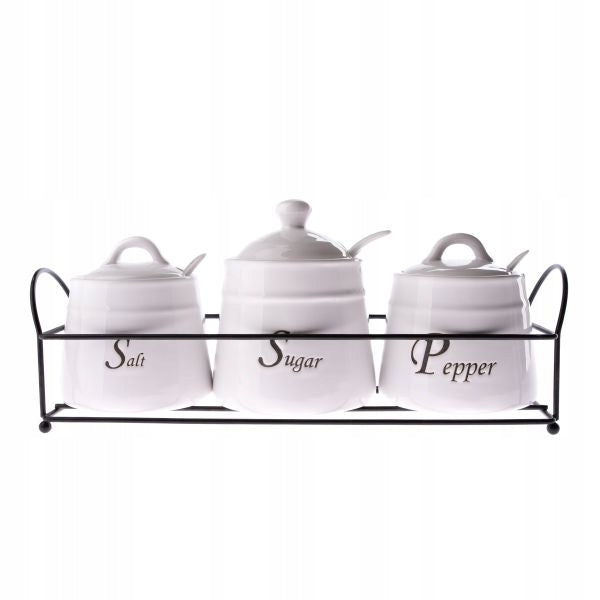 SET OF CERAMIC CONTAINERS FOR SPICES